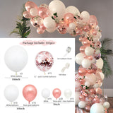 Balloon Arch Garland Rose Gold Chorme Metallic Balloons Pink Globos Happy Birthday Party Decorations Wedding Baby shower