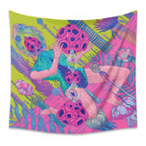 Psychedlic Pink Tapestry Hippie Room Wall Hanging Blanket Art Home Decor Psychedelic Background Tapestry 95x73CM