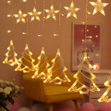 Christmas Led Garland Curtain String Light Merry Christmas Decor For Home 2021 Cristmas Ornament Xmas Navidad Noel Gift New Year