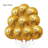 2022 Balloons Gold Silver Number Foil Baloons Happy New Year Aluminum Balloon Merry Christmas 2021 New Year Eve Party Decor Noel