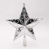 Christmas Tree Top Star Merry Christmas Decorations for Home Shiny Gold Powder Five-pointed Star New Year Gift Navidad Ornament