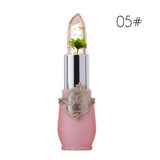 Xpoko 6 colors flower jelly transparent waterproof discoloration lipstick God lips temperature Discoloration  lasting lipstick