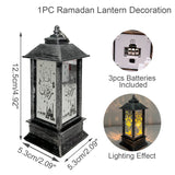 New Wind Lights Ramadan Lantern LED Decoration for Home Scene Holiday Gifts Handicraft Ornaments Islam Muslim Party EID Mubarak