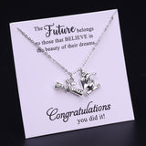 Graduation Gift Graduate Necklace Degree Diploma Senior Choker Necklaces School Leavers 2019 2020 Women Jewelry