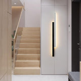 Modern Simple linear Tube LED Wall lamp up down background wall light bedside foyer corridor black gold Indoor Sconce Light