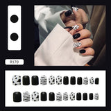 24pcs Multi-type Wear Short Paragraph Long Paragraph Fashion Manicure False Nails Full Cover Wearable Coffin Fake Nail Ballerina