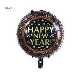 2022 Balloons Gold Silver Number Foil Baloons Happy New Year Aluminum Balloon Merry Christmas 2021 New Year Eve Party Decor Noel