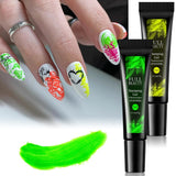 8ml Stamping Gel Neon Green Gold Black Gel Paint Stamping Nail Art Semi-Permanent Varnish Nail Templates Polish Designs GL1916-2