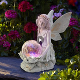 Back to School Outdoor Solar Lamp Luminous Fairy Girl LED Lights Waterproof Solar Lamp Garden Yard Art Ornaments Angel Figure Sculpture Crafts