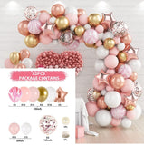 Macaron Pink Balloons Garland Arch Kit Birthday Party Decorations Kids Wedding Birthday Party Supplies Baby Shower Boy Girl Deco