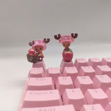 Custom Anime Cherry Keycaps For Mechanical keyboard Caps Cartoon Kawaii Cute Pbt Keycap Accessories Personality Artisan Keys Cap
