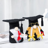 Hong Kong Love Graduation Season Black Doctorial Hat Faceless Doll Cute Doll Puppet Festival Gift Decoration Wholesale