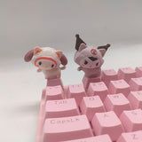 PBT Keycaps For Mechanical Keyboard Caps Custom Cute Anime Kawaii Cartoon Keycap Pink Personality Cherry Mx Gaming Accessories