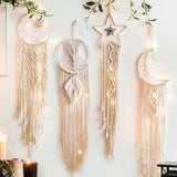 PATIMATE Macrame Wall Hanging Tapestry Wall Decoration Cotton Bohemian Handmade Woven Home Decoration Beautiful Gifts 55x70cm