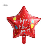 2022 Balloons Gold Silver Number Foil Baloons Happy New Year Aluminum Balloon Merry Christmas 2021 New Year Eve Party Decor Noel