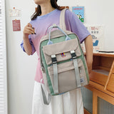Femal Laptop Bagpack Fashion Nylon Backpack for Women Shoulder Bag Cute Bookbag Teenager Girls Boy Schoolbag Mochila