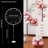 Balloon Arch Balloons Stand for Baby Shower Wedding Decorations Baloon Column Base Round Hoop Holder Birthday  Balloon Support