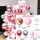 Xpoko Rose Gold Balloon Garland Arch Kit Wedding Birthday Baloon Birthday Party Decor Kids Baby Shower Latex Confetti Ballon Balon