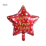 2022 Balloons Gold Silver Number Foil Baloons Happy New Year Aluminum Balloon Merry Christmas 2021 New Year Eve Party Decor Noel