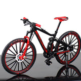 1:10 Alloy Bicycle Model Diecast Metal Finger Mountain bike Racing Toy Bend Road Simulation Collection Toys for children