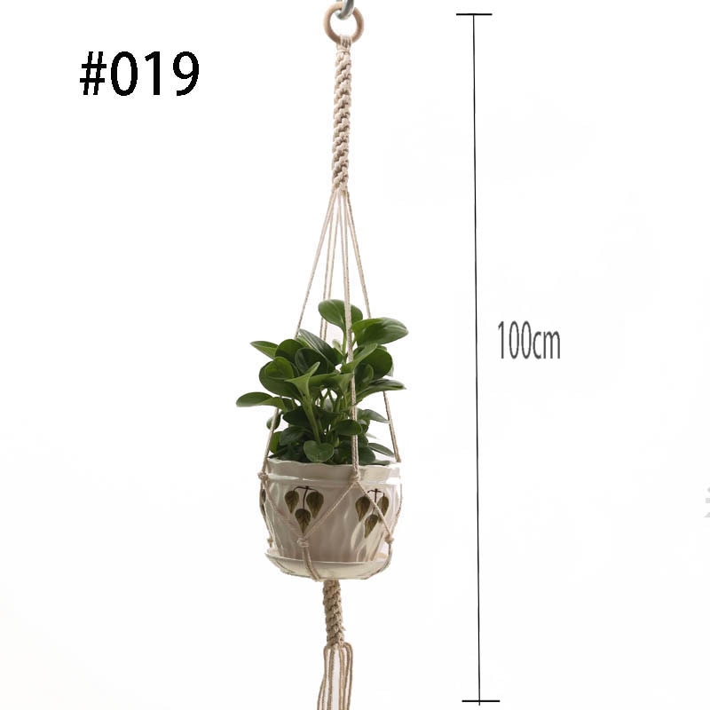 Back to School Hot Sales 100% Handmade Macrame Plant Hanger Flower /Pot Hanger For Wall Decoration Countyard Garden