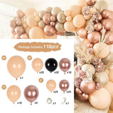 Xpoko Rose Gold Balloon Garland Arch Kit Wedding Birthday Baloon Birthday Party Decor Kids Baby Shower Latex Confetti Ballon Balon