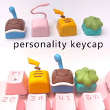 Handmade Custom Cartoon Elf Keycap Cute Personality DIY Design Anime Modeling Keycaps For Mechanical Keyboard Caps Holiday Gift