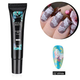 8ml Stamping Gel Neon Green Gold Black Gel Paint Stamping Nail Art Semi-Permanent Varnish Nail Templates Polish Designs GL1916-2