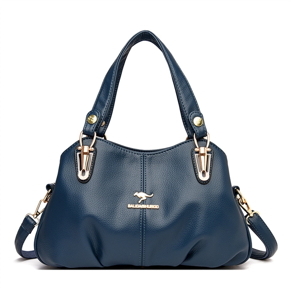 Xpoko Back to School 2024 New Soft Leather Messenger Bag Fashion Handbags Wome's Designer Handbags High Quailty Shoulder Bags Tote Sac A Main