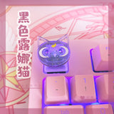 Key Cap For Cat Model Pink Dedicated Handmade Keyboard Buttons Anime Cartoon Personality Stereo Pbt Keycaps Accessories