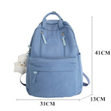 Fashion Cute Girls School Bag Teens Women Kawaii Travel Rucksack Shoulder Bookbag Laptop Mochila Femal Canvas Backpack
