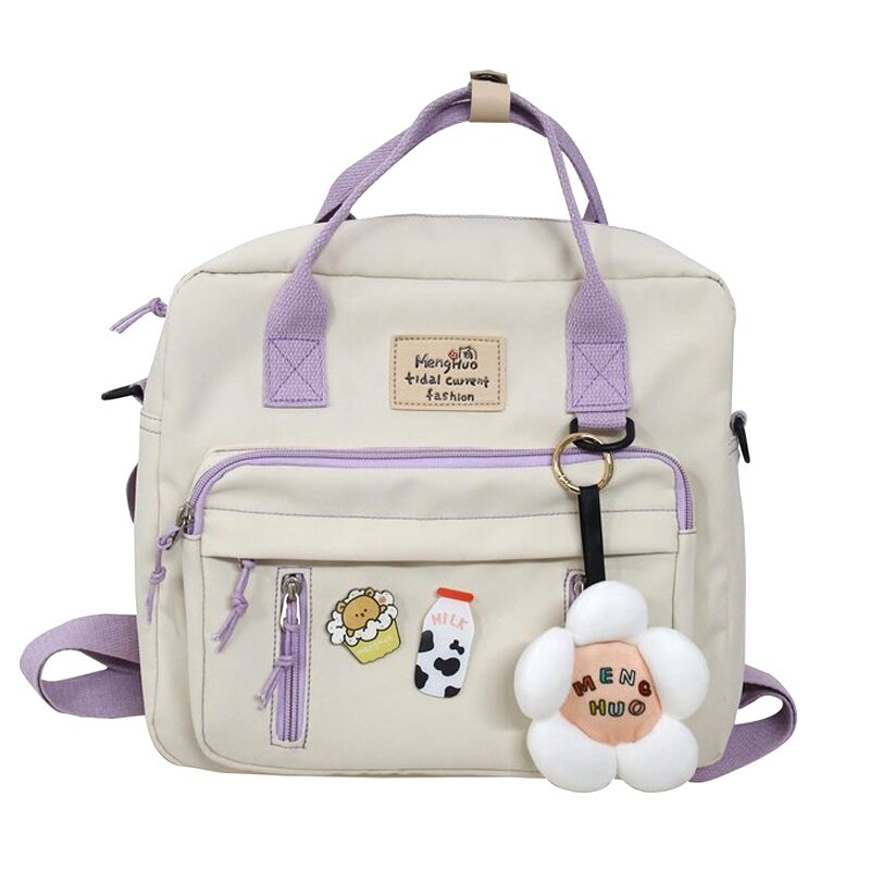 Fashion Cute Women Backpack Kawaii Mini Bag Small Rucksack for Teenager Girl Schoolbag Waterproof Nylon Travel Mochila