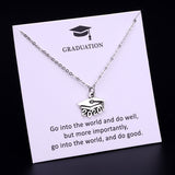 Graduation Gift Graduate Necklace Degree Diploma Senior Choker Necklaces School Leavers 2019 2020 Women Jewelry