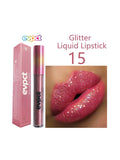 Xpoko 15 Colors Matte Glitter Lip Gloss Diamond Shimmer Nude Makeup Liquid Lipsticks Waterproof Long Lasting Lip Tint Shiny Cosmetics