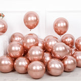 20pcs 5/10/12inch New Glossy Chrome Metal Latex Balloons Thicken Shiny Air Helium Globos Mermaid Theme Birthday Party Decoration