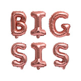 6pcs/lot 16 inch Big Sis Big Bro Mylar Letter Balloons Baby Announcement of Big Brother or Big Sister Background decorations