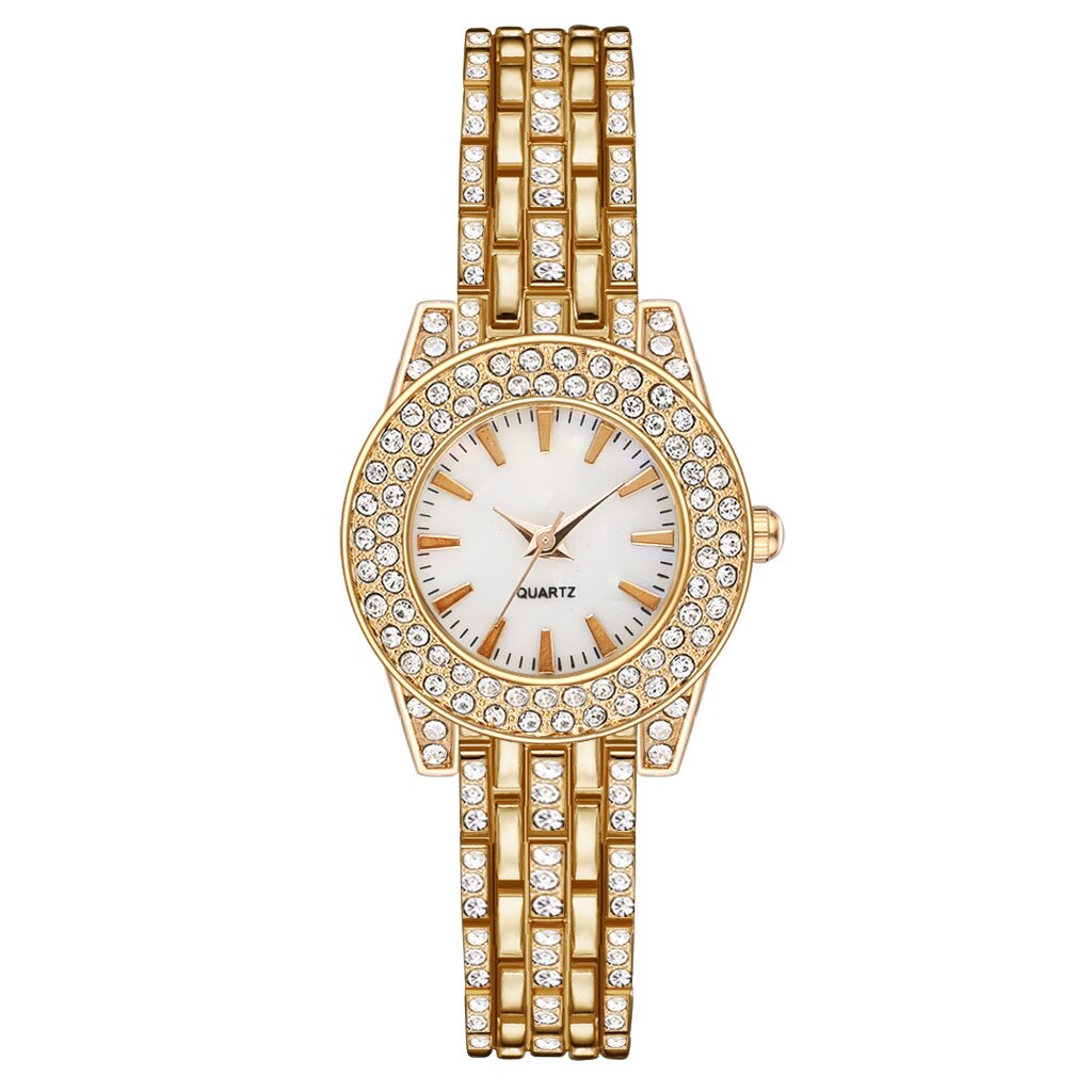Xpoko Luxury Women Watches Crystal Full Diamond Steel Stainless Strap Ladies Wristwatch Quartz Woman Watch Clock Relogio Feminino NEW