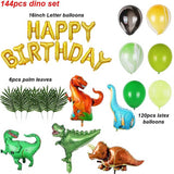 Dinosaur Party Supplies Little Dino Party Theme Decorations Banner Balloon Set for Kids Boy 1st Birthday Party Baby Shower decor