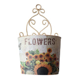 Back to School Romantic Plastic Flower Pot Wall Hanging Planter Plant Holder Basket Home Decor K9FA
