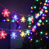 Xpoko Snowflake LED Light Christmas Decor For Home Hanging Garland Christmas Ornaments Xmas Tree Decor Noel Navidad 2022 New Year 2023