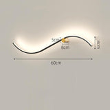 Modern Creative long LED Wall Lamp For Home Bedroom Living Room Decor Sofa Background Wall Light Aisle Stairway Lamps