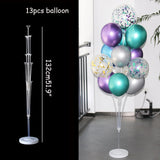 Xpoko back to school  7 /11/19Tubes Balloon Holder Column Confetti Balloons Stand Stick Balons Happy Birthday Balloons Decorations Wedding Ballon Deco