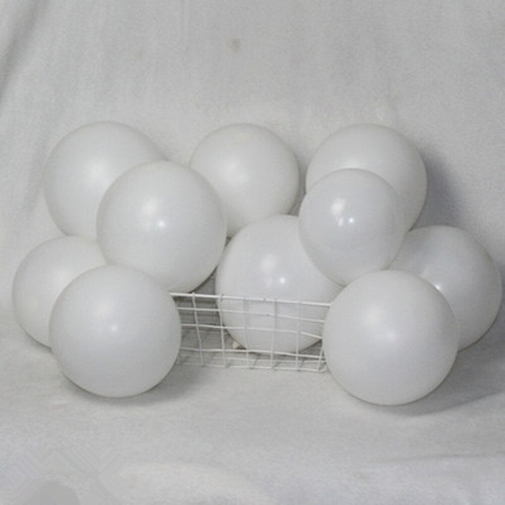 5 "10" 12 "18" 36 " matte pure white balloon round white art shape wedding birthday party decoration romantic balloons