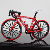 1:10 Alloy Bicycle Model Diecast Metal Finger Mountain bike Racing Toy Bend Road Simulation Collection Toys for children