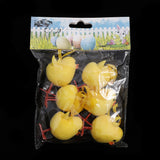 6pcs/set Easter Chicks Pendant Children Gift Toys Animal Doll Favor Ornament DIY Craft Kids Gift Favor Home Decor Easter Party