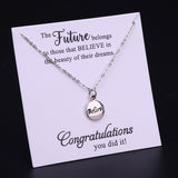 Graduation Gift Graduate Necklace Degree Diploma Senior Choker Necklaces School Leavers 2019 2020 Women Jewelry