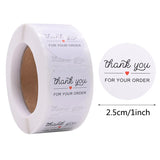 500pcs 1Inch Thank You Stickers Heart Floral Seal Labels Paper Stickers For Wedding Party Gift Envelope Decorations Stickers