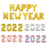 2022 Balloons Gold Silver Number Foil Baloons Happy New Year Aluminum Balloon Merry Christmas 2021 New Year Eve Party Decor Noel