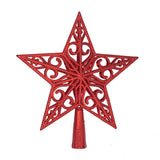 Christmas Tree Top Star Merry Christmas Decorations for Home Shiny Gold Powder Five-pointed Star New Year Gift Navidad Ornament