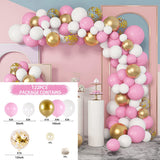 Xpoko Rose Gold Balloon Garland Arch Kit Wedding Birthday Baloon Birthday Party Decor Kids Baby Shower Latex Confetti Ballon Balon